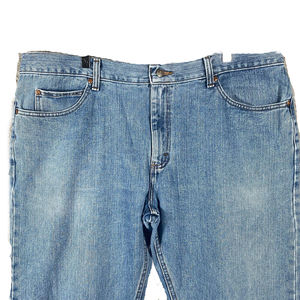 Pantalones Vaqueros para Hombre con Bolsillo Trasero Bordado, Diseño Elegante, Corte Regular, Tela de Alta Calidad, Estilo Recto, Desgastado, Cintura Alta - Product Image 2