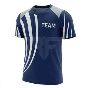 T-shirt de sport décontracté pour homme, tricoté 100 % polyester, respirant, séchage rapide, pour la gym, la course, l'entraînement, plusieurs couleurs en stock, jersey - Product Image 1