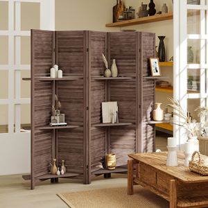 Divisorio in Legno Alto Personalizzabile per Privacy, Design Art Déco, Taglio Laser in Bambù e Compensato, Spedizioni in Giorni Feriali - Product Image 1