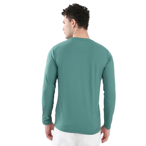Camiseta de Manga Larga de Alta Calidad, 100% Algodón, Lisa, a la Moda, Antiarrugas, para Hombre - Product Image 2