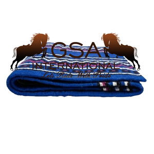 Tapis de selle de spectacle en laine néo-zélandaise 34x42 personnalisé Tapis de style occidental pour l'équitation au meilleur prix de gros - Product Image 5