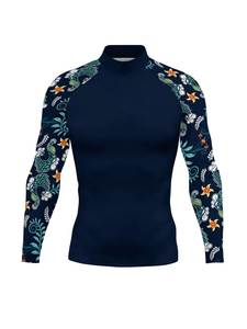 Vente en gros de rashguards MMA BJJ personnalisés, design élégant, compression pour hommes, manches longues, spandex/polyester UPF50+ - Product Image 2