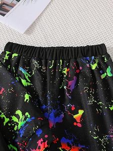 Ensemble de survêtement de printemps pour filles en gros |   Sweat-shirt à col rond et pantalon à motif de dessin animé, mélange de coton respirant |   Casual de haute qualité - Product Image 4