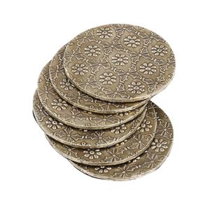 Juego de Posavasos Metálicos Personalizados con Relieve al por Mayor - Posavasos de Cobre Resistentes a la Corrosión, Accesorios de Mesa para Restaurantes - Product Image 3