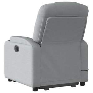 Fauteuil inclinable de massage gris clair - Product Image 4