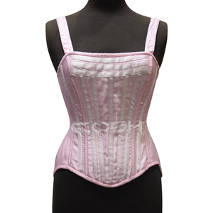 Corsé de satén hecho a medida con tirantes para fiestas y uso diario - Product Image 1