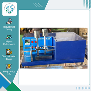 Probador de abrasión de acero dulce con recubrimiento en polvo de calidad excepcional, el más vendido, con contador digital preestablecido, origen India. - Product Image 4