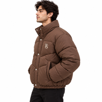 Veste matelassée unisexe Track Stuff TS-0019 en toile écologique respirante, coupe-vent et antibactérienne, 300g, modèle Stand