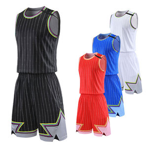 Wholesale <b>Supplier</b> New Design Sportswear Basketball Jersey Short Set Reversible Basketball Uniform Customized Pattern Breathable - Product Image 1