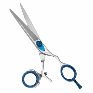 Barber 420 J2 Acero Inoxidable 6.5" 360 °   Tijeras de Corte Recto Profesionales para Peluquería con Anillo Giratorio para el Pulgar - Product Image 3