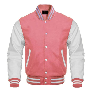 Custom Embroidery Logo Patchwork Stand Collar Black Sheep Versity <b>Leather</b> <b>Jacket</b> PU <b>Leather</b> Waterproof Collar Button Front Solid - Product Image 1