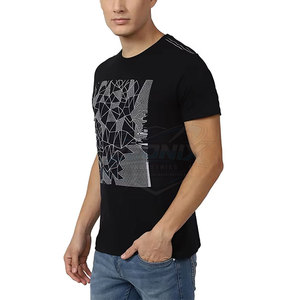 เสื้อยืดผู้ชายลายเพชร ดีไซน์ใหม่ สำหรับใส่กลางแจ้ง ผ้าฝ้าย 100% ระบายอากาศ แห้งเร็ว สไตล์ลำลอง ขายส่ง แฟชั่น - Product Image 3