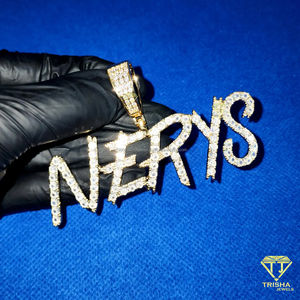 Bling Iced out 925 Silver VVS Lab Grown Diamond Collar Personalizado Diseño Personalizado Colgante Regalo para Mujeres para Fiesta - Product Image 2