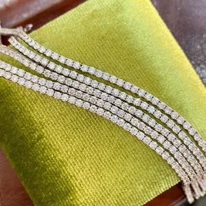 Hot Sale Stylish Iced Out Tennis <b>Bracelet</b> Premium Round Cut <b>Bracelet</b> for Unisex Hip Hop Jewelry From Indian Supplier - Product Image 4