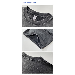 Camiseta de Hombre Oversize de Algodón Vintage Ecológica con Logo Gráfico Personalizado, Hombros Caídos, Lavado Ácido, Estilo Vintage, de Gran Gramaje - Product Image 5