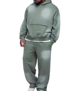 Chándal Deportivo de Alta Calidad con Logo Personalizado, Sudadera con Capucha Lisa de Manga Larga, Chándal Deportivo para Hombre - Product Image 1