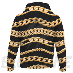 Sudadera con Capucha Blanca Unisex con Cierre, Corte Regular, Tejido de Punto, 100% Algodón, Transpirable, de Secado Rápido, Antiarrugas, para Invierno - Product Image 3