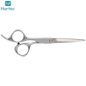 Professional Premium Silver Ice Tempered <b>Scissors</b> Sculpted Handle Straight Blade Hair Cutting Shears for Barber Shops - Product Image 2