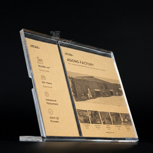 Exhibidor de Menú Acrílico Transparente en Forma de L, Soporte de Señalización de Sobremesa, Marco de Fotos para Mostrador, Soporte Vertical para Documentos ADONG A87 - Product Image 2