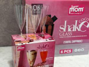 Anax – Lot de 6 gobelets réutilisables modernes en plastique transparent incassable de 230 ml pour fête et voyage - Product Image 3