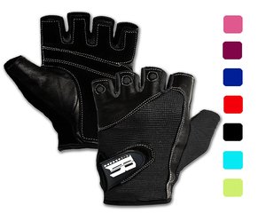 Customizable Unisex <b>Weight</b> Lifting Gym <b>Gloves</b> with Leather & Amara Material - Product Image 6