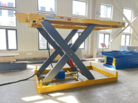 HAOKUN – Nouvelle plateforme élévatrice à ciseaux hydraulique électrique fixe et robuste pour voitures, capacité 3 tonnes, hauteur de levage 4-14m