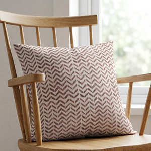 <b>Grey</b> Hand Block Printed Pillow <b>Cover</b> Garden Floral Accent Cushion Scandinavian Organic Modern Decor - Product Image 5