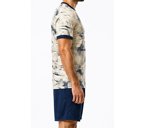 Ensemble d'uniformes de football vintage pour adultes, maillots de football personnalisés en spandex/polyester respirant, qualité supérieure, tissu à séchage rapide - Product Image 3