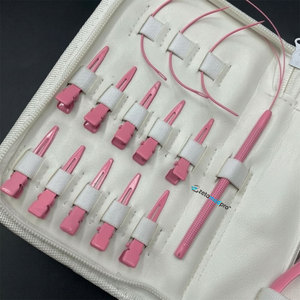 Kit de Herramientas Ecológicas para Extensiones de Cabello en Oro Rosa, Alicates de 2 Orificios para Atar a Mano, Tijeras, Clips de Seccionamiento, Lazo Elegante de Acero Inoxidable - Product Image 5