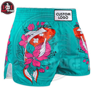 Shorts de Muay Thai imprimés, tendance, pour la boxe et les arts martiaux, 100% polyester, légers, pour l'entraînement et les combats - Product Image 4