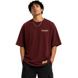 T-shirt de haute qualité en coton épais uni, t-shirt de luxe unisexe, impression personnalisée du logo, t-shirt vierge, t-shirt oversize pour homme - Product Image 1