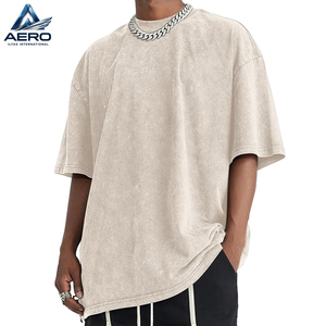 T-shirt Oversize Vintage Délavé à l'Acide pour Homme 2026 – Coton Couleur Unie Streetwear Basique Décontracté Ample et Confortable - Product Image 4