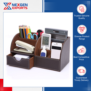 Nuevo Producto en Stock, Juego de Escritorio de Cuero PU de Calidad Garantizada, Organizador de Teléfono Móvil y Papelería, Caja de Almacenamiento, Precio de Mercado, Nexgen Desk - Product Image 2