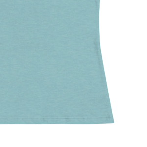 T-shirt bleu clair décontracté pour femme, col rond, en coton doux, manches courtes, vêtement de mode décontracté pour tous les jours - Product Image 5