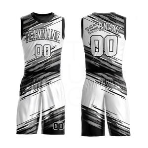 Conjunto de Uniforme de Baloncesto Sublimado Personalizado, Talla Grande, Sin Mangas, Absorbente de Humedad, con Estampado Geométrico en la Parte Delantera, para Adultos Unisex - Product Image 1