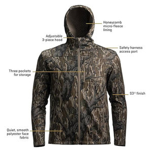 Veste de chasse pour hommes en gros, imperméable, durable, abordable, avec capuche réglable, pour activités de plein air - Product Image 6