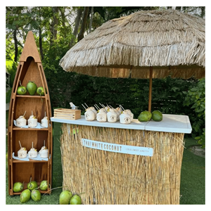 Sombrilla de Techo de Palma, hecha de hojas de palma natural y estructura de bambú, para sombra en la playa y decoración tropical, Vietnam - Product Image 5