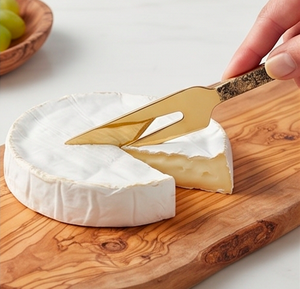 Gold <b>Cheese</b> <b>Knife</b> <b>Set</b> With Hammered Textured Handles Durable Metal Tools For Serving Use Kitchenware And Cutting <b>Cheese</b> - Product Image 5