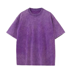 เสื้อยืดพรีเมียมคอตตอนเจอร์ซีย์ 220 GSM  ขั้นต่ำในการสั่งซื้อน้อย ขายส่งเสื้อผ้าสตรีทแวร์  รับทำกราฟิกตามสั่ง สไตล์สตรีท โอเวอร์ไซส์ เสื้อยืดวอชดี้ - Product Image 1