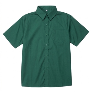 Camisa Escolar Personalizada al por Mayor para Niños, Uniforme Escolar Unisex de Manga Corta Blanca de Poliéster y Algodón Twill con Logotipo Bordado e Impreso - Product Image 4
