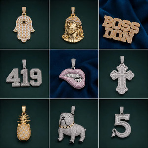 Colgante con la Frase 'Make America Great Again', Chapado en Plata, Aleación, Estilo Hip Hop, con Cristales de Imitación, Joyería de Moda para Hombre - Product Image 4