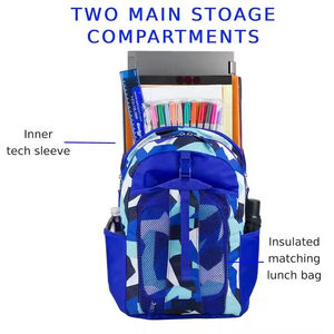 Fletcher Casual Sports <b>Backpack</b> Softback 18L <b>Nylon</b> Material Padded Back Adjustable Straps Unisex Lightweight Breathable - Product Image 1