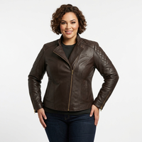 Chaqueta de Cuero de Diseño para Tallas Grandes – Confeccionada a Medida