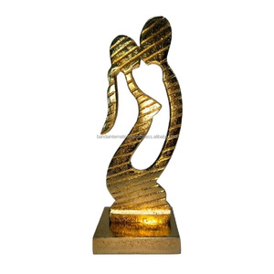 ประติมากรรมตกแต่งอลูมิเนียมด้วยทองคำสำหรับตกแต่งบ้านประติมากรรมโลหะรายการของขวัญ Diwali - Product Image 4