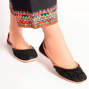 Pakistani Traditional Shoes Wholesale Factory <b>Direct</b> Custom Colors & Designs Ladies Pumps Flat Khussa Jutti For Women - Product Image 6