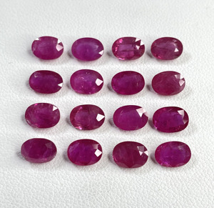 100% Natural Fine Quality Mozambique <b>Ruby</b> Heat 5x7mm Calibrated Oval Cut Reddish Pink Color Loose Gemstone for Making Jewellery - Product Image 4