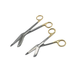 Ciseaux chirurgicaux à poignée dorée en acier inoxydable pour pansements, ciseaux Lister pour soins infirmiers, pansements médicaux, traumatismes et premiers secours d'urgence - Product Image 6