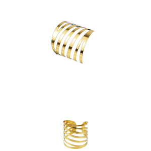 Anillos de Servilleta de Lujo en Oro para Bodas, Navidad, Pascua, San Valentín, Anillos de Servilleta de Metal y Resina para Restaurantes - Product Image 2