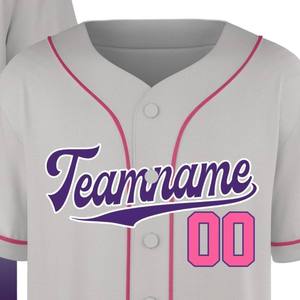 Wholesale Price Factory Custom Team Softball Jersey Durable Polyester Fabric High Quality Custom Design - Product Image 2