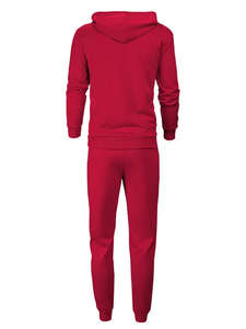 Conjunto de Chándal con Capucha para Hombre de Alta Calidad, Estilo Urbano, Fabricado en Fábrica, Ligero, Impermeable, con Ribete de Forro Polar, Cortavientos, Talla XL, con Cremallera - Product Image 2